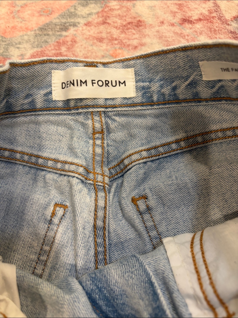 Denim Forum by Aritzia The Farrah High-Rise Wide-Leg Jeans Blue Light Wash - Picture 2 of 7